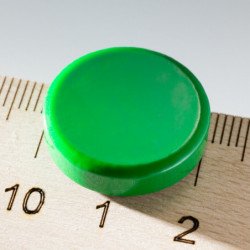 По-дебел цветен магнит кръгъл диам.20x5 зелен