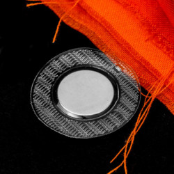 Пришиващи се магнити NdFeB диам.18 x 2 mm с кръгло PVC покритие