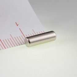 Неодимов магнит цилиндър диам.4x12,5 N 80 °C, VMM7-N42