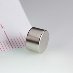 Неодимов магнит цилиндър диам.8x5&nbsp_N 80 °C, VMM8-N45